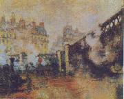 Claude Monet The Pont de l Europe, St Lazare Station oil painting picture wholesale